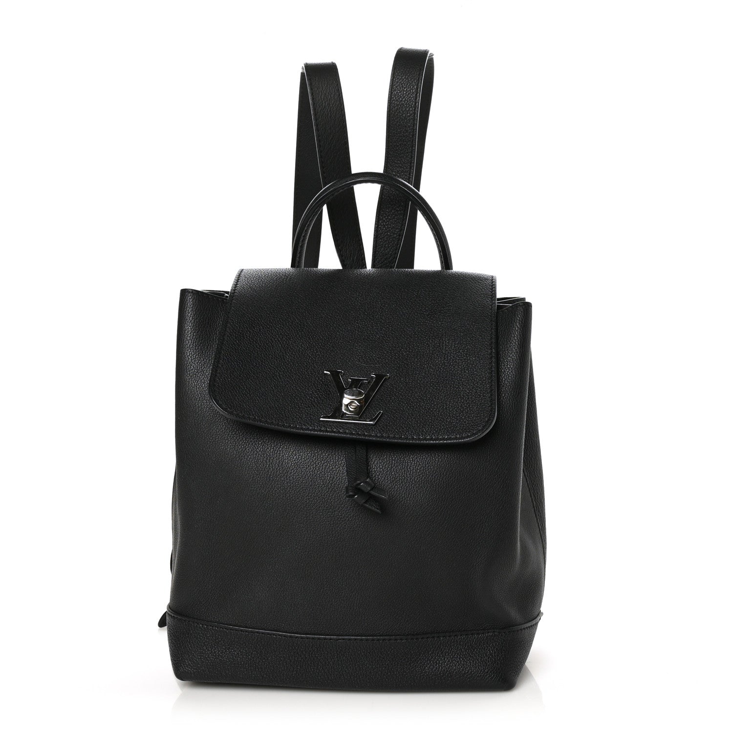 Louis Vuitton Calfskin Lockme Backpack Black 1 of 6