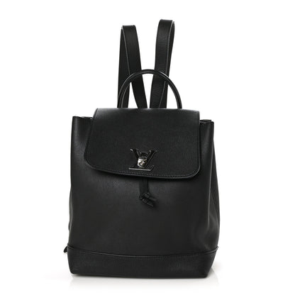 Louis Vuitton Calfskin Lockme Backpack Black 1 of 6