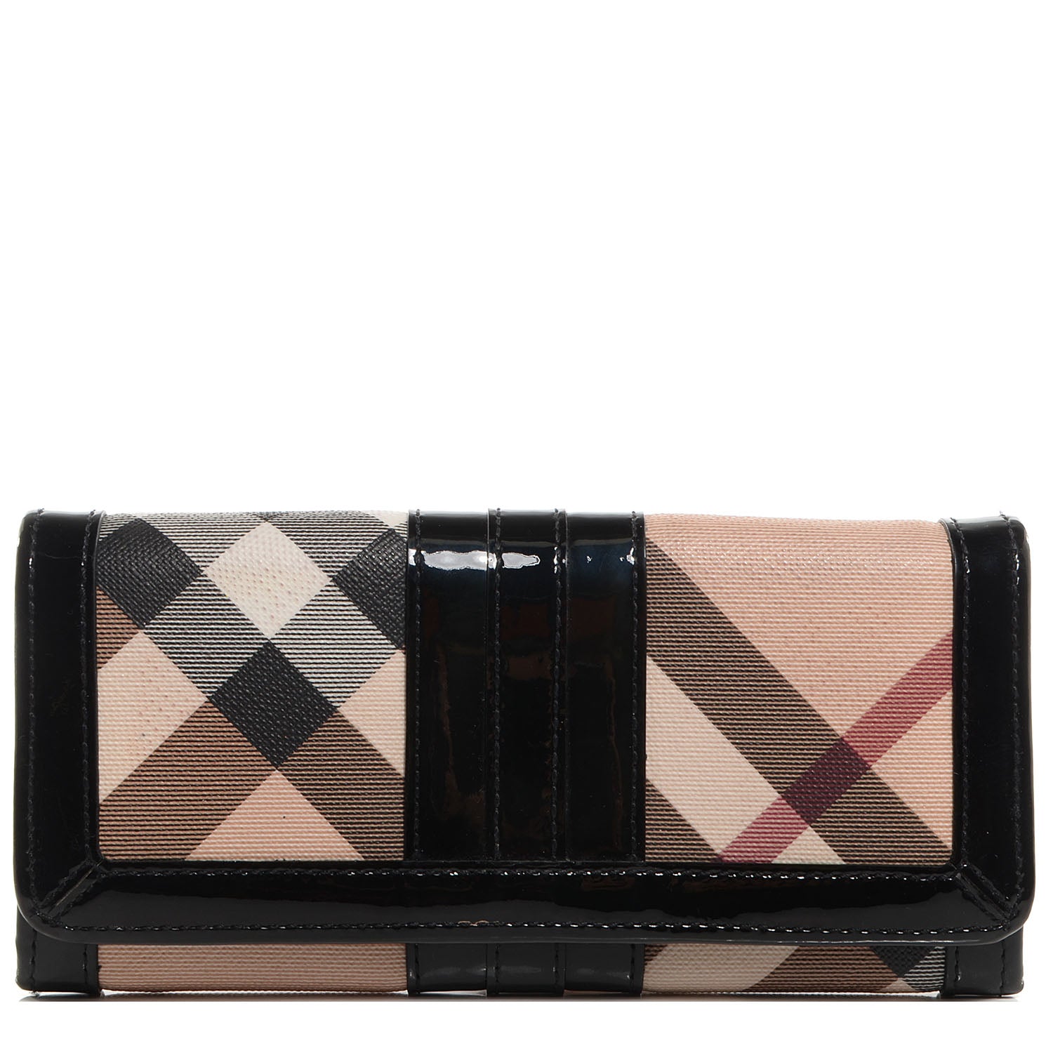 Burberry Nova Check Penrose Continental Wallet Black 1 of 8