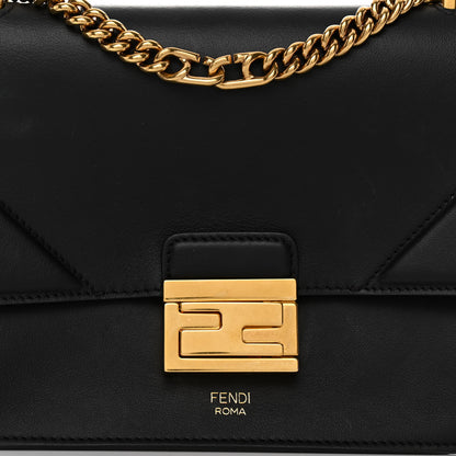 Fendi Vitello Grace Matte Small Kan U Shoulder Bag Black 7 of 9