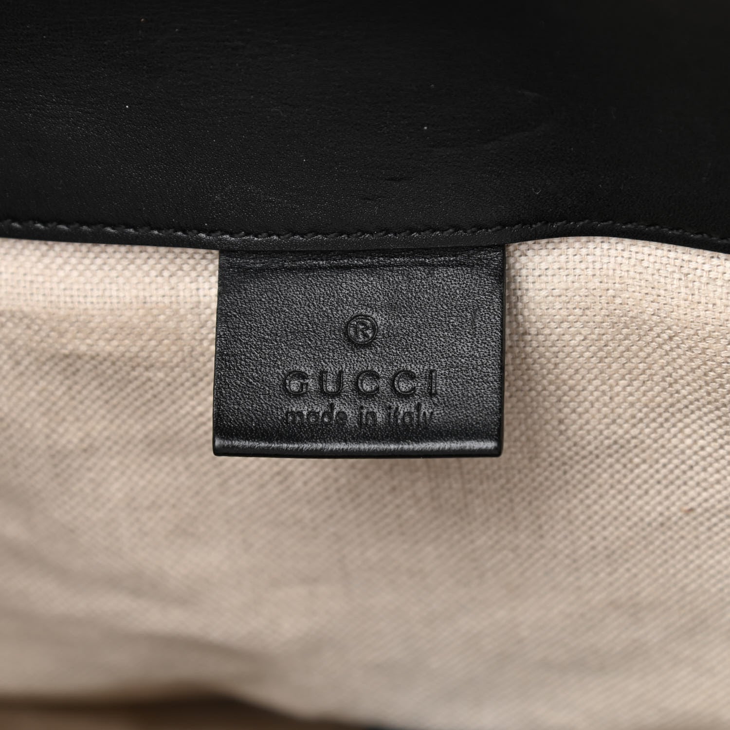 Gucci Calfskin GG Tennis Embossed Double Buckle Backpack Black 6 of 8