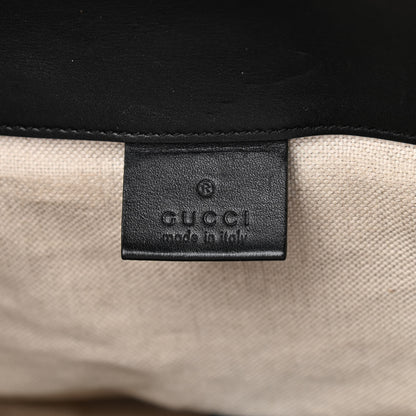 Gucci Calfskin GG Tennis Embossed Double Buckle Backpack Black 6 of 8