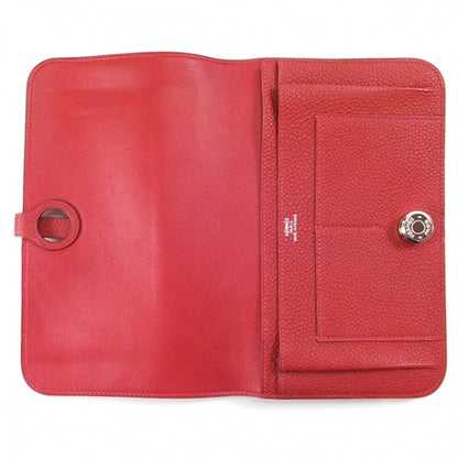 Hermes Togo Dogon Compact Wallet Red 7 of 11