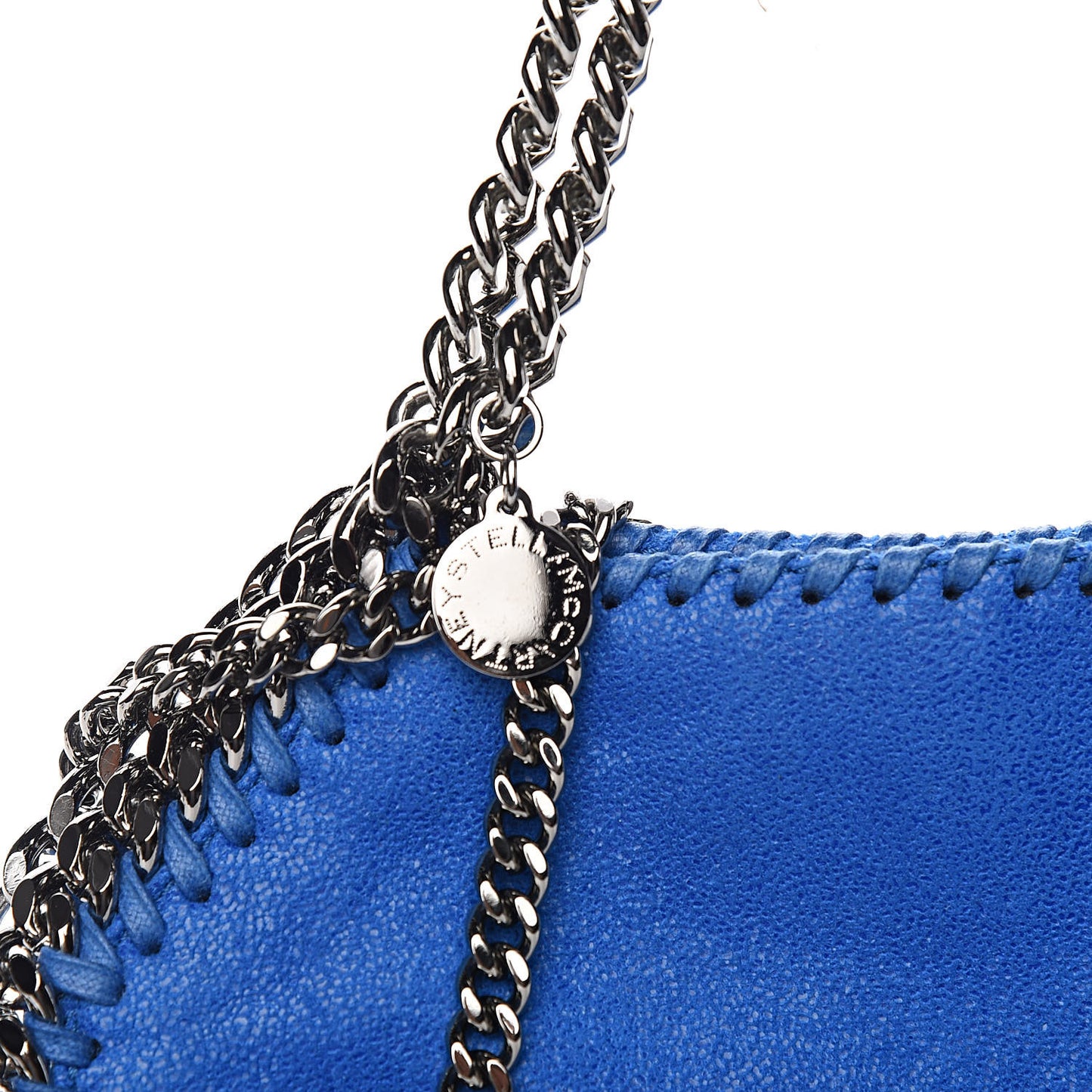 Shaggy Deer Mini Falabella Fold Over Tote Bright Blue
