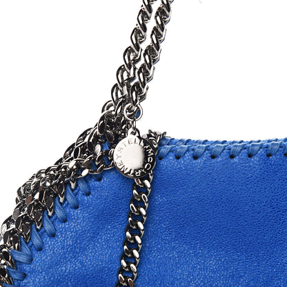 Stella McCartney Shaggy Deer Mini Falabella Fold Over Tote Bright Blue 9 of 9