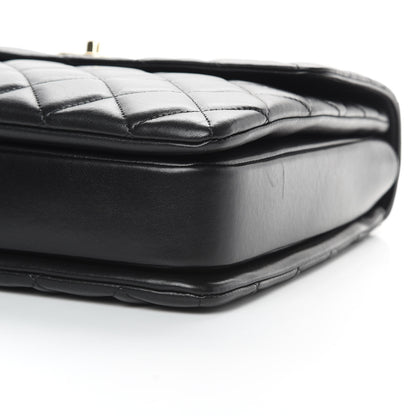 Chanel Lambskin Quilted Large Trendy CC Dual Handle Flap Bag Black 10 of 15