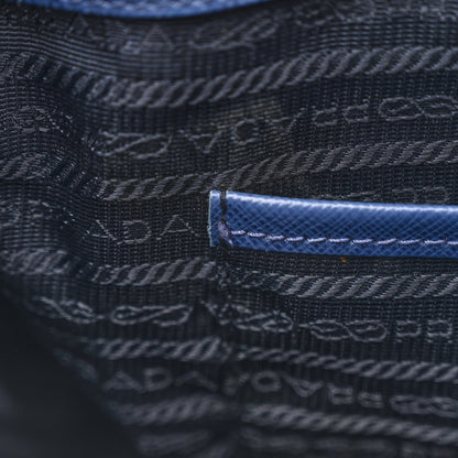 Prada Saffiano Lux Large Galleria Double Zip Tote Bluette 15 of 28