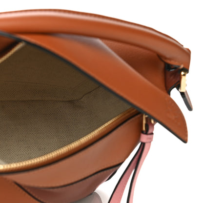Loewe Calfskin Small Puzzle Bag Tan Medium Pink 5 of 14