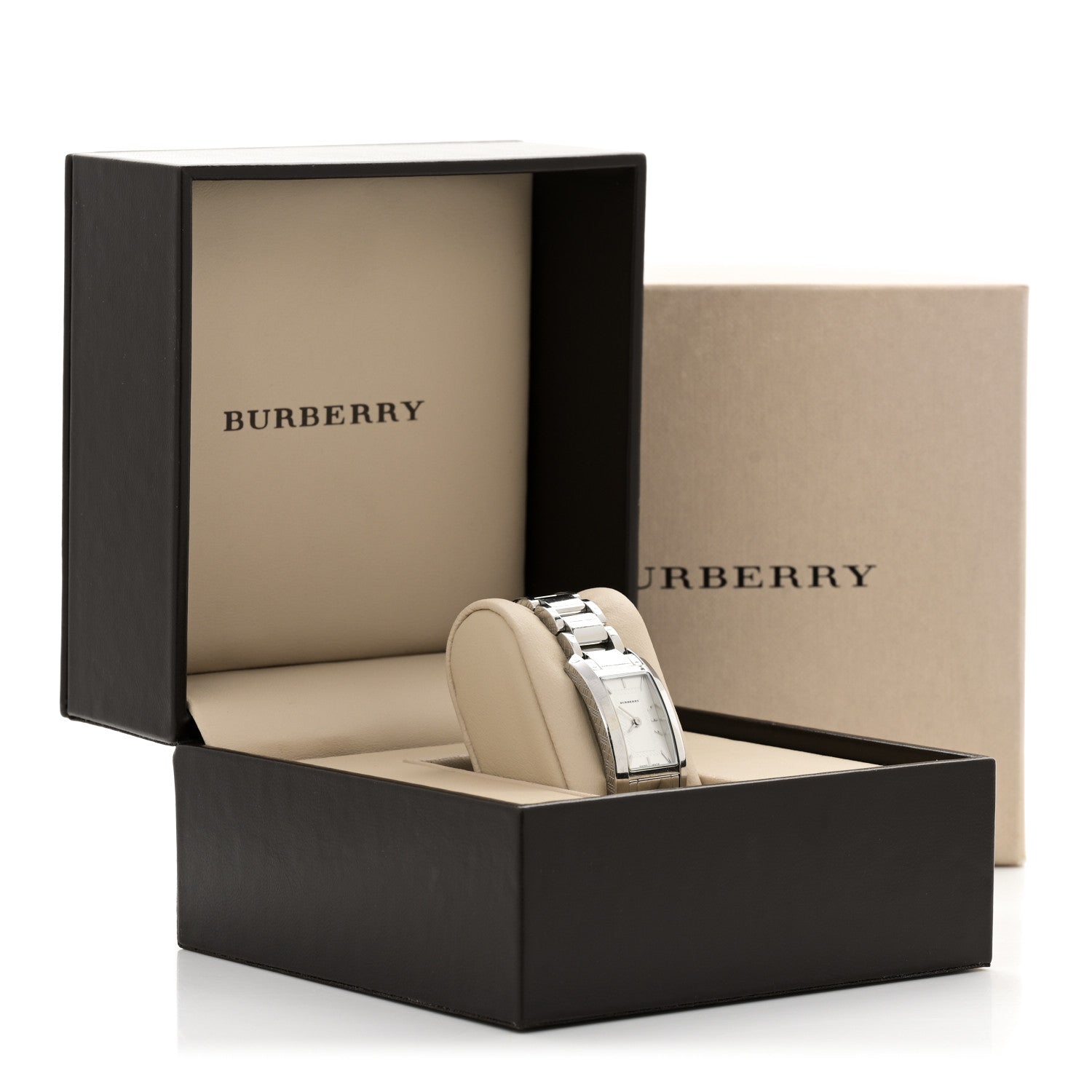 Burberry Stainless Steel 20mm Heritage Quartz Watch Silver BU1057
