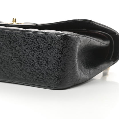 Chanel Caviar Quilted Jumbo Double Flap Black 10 of 11