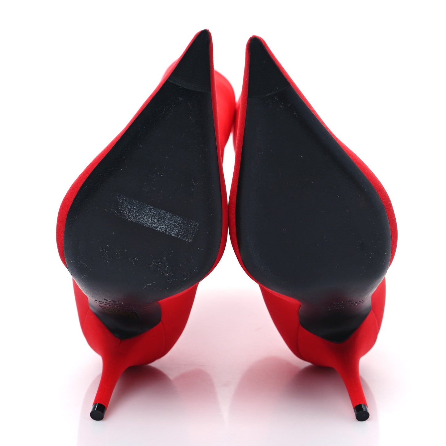 Matte Spandex Extreme Pointed Toe Knife 80mm Ankle Boots 36.5 Red