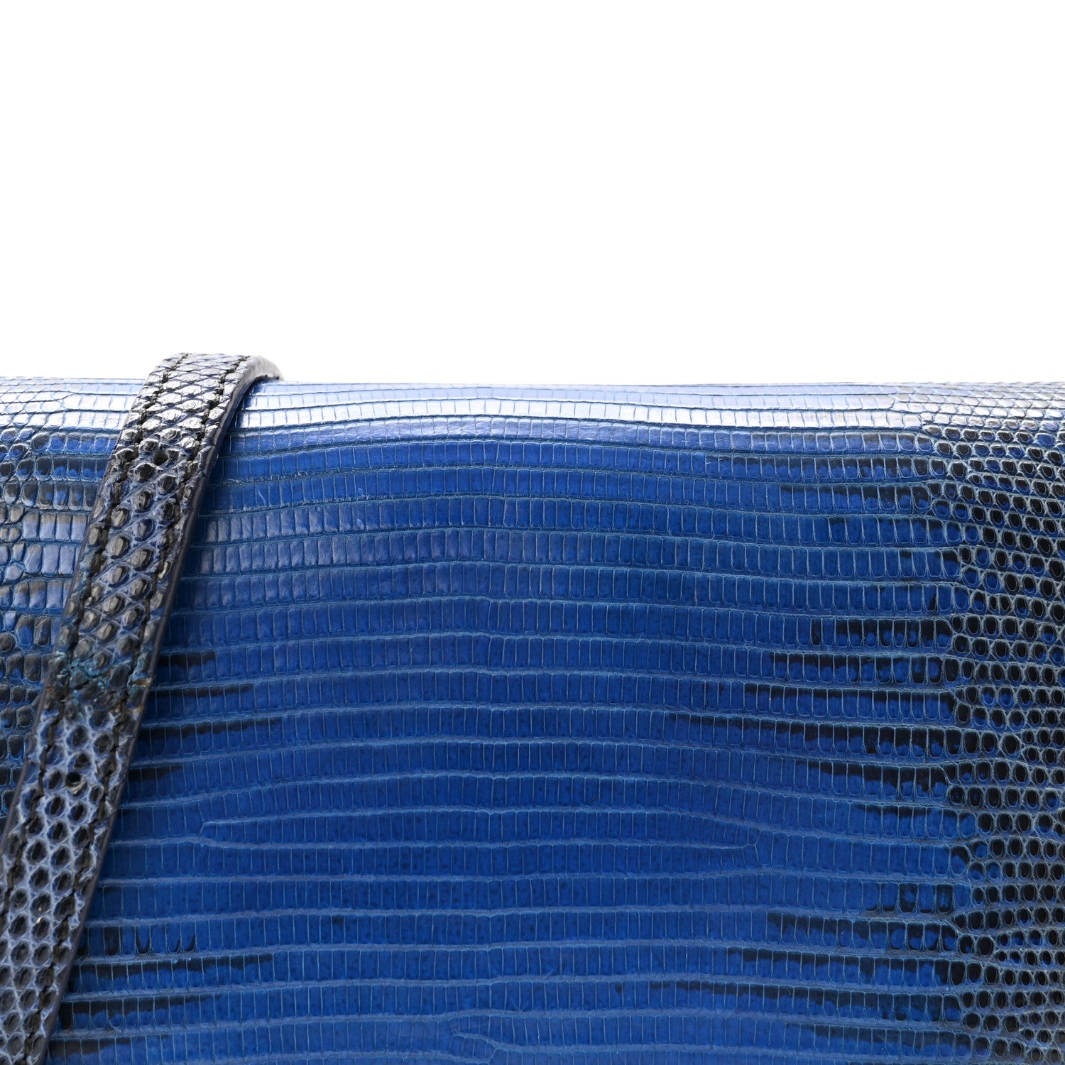 Celine Lizard Small Trotteur Blue 7 of 9