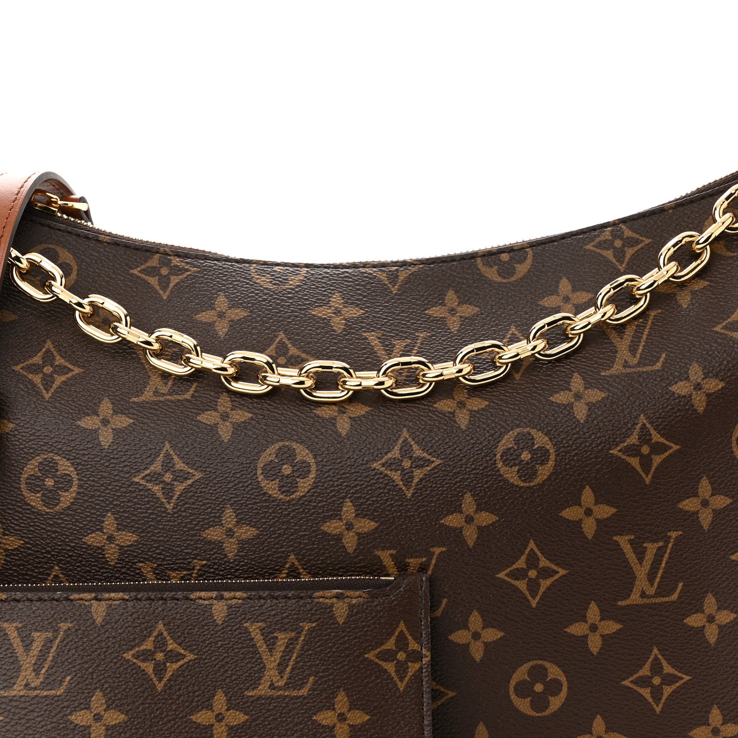 Reverse Monogram Loop Hobo