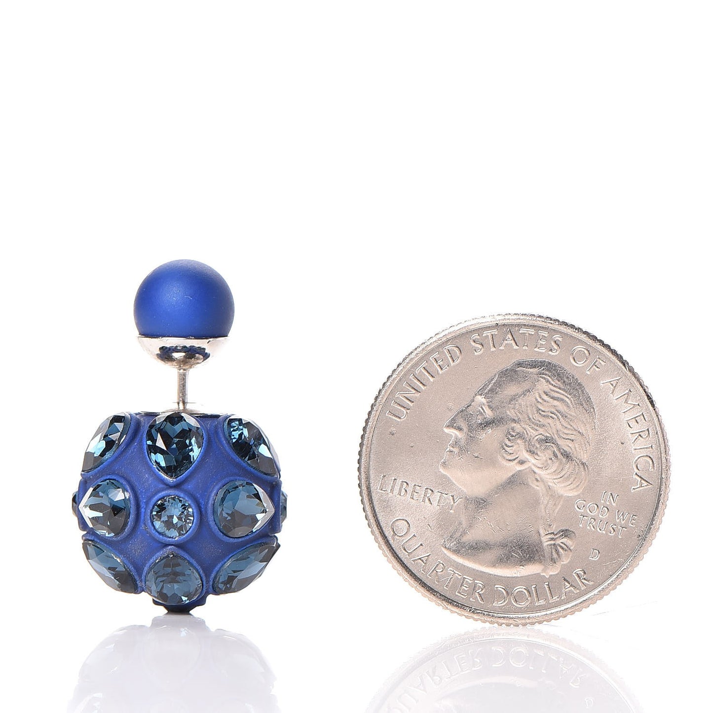 Crystal Mise En Dior Tribal Earrings Blue