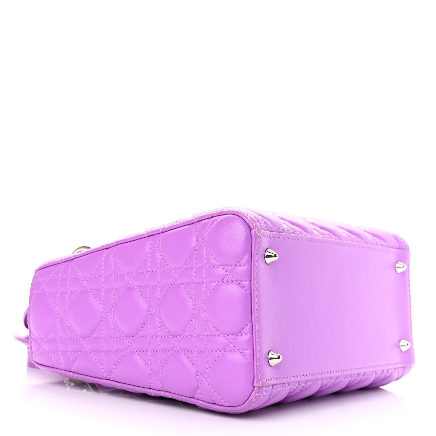 Lambskin Cannage Medium Lady Dior Purple