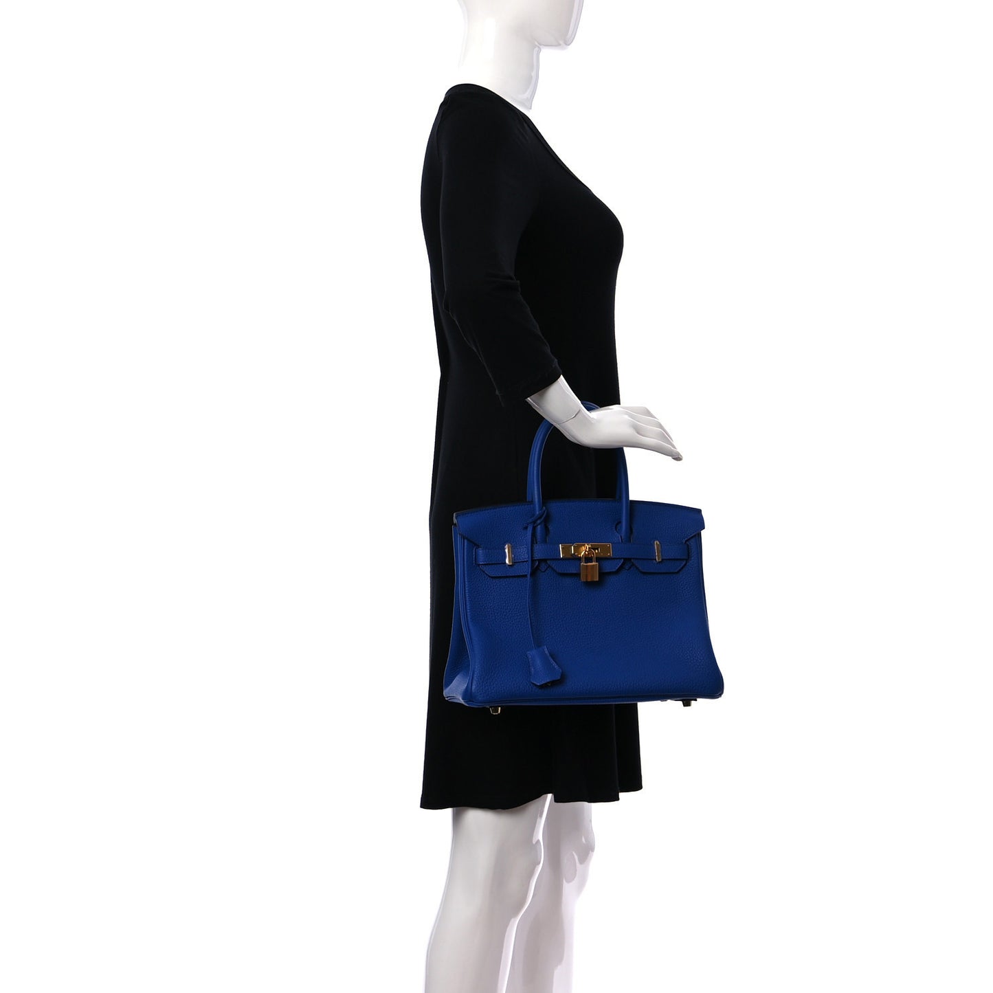Togo Birkin 30 Bleu Royal
