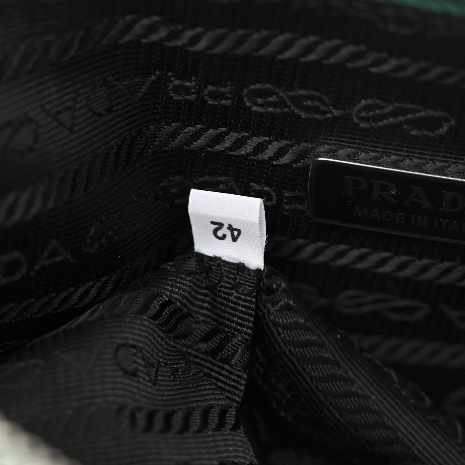 Prada Grace Lux Triangle Logo Embossed Triangle Wristlet Pouch Mango 7 of 10
