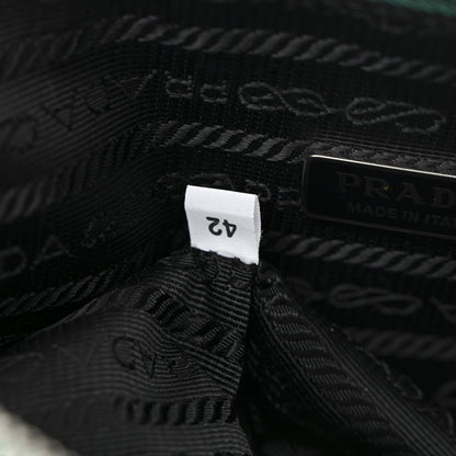Prada Grace Lux Triangle Logo Embossed Triangle Wristlet Pouch Mango 7 of 10