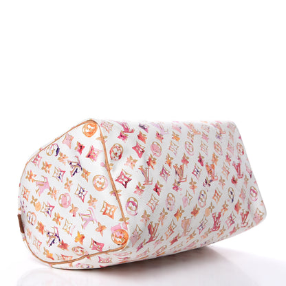 Louis Vuitton Watercolor Aquarelle Speedy 35 White 4 of 19