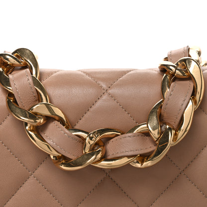 Chanel Lambskin Quilted Large CC Funky Town Flap Beige 8 of 10