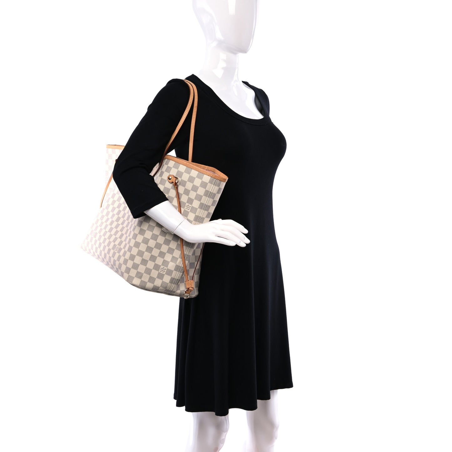 Damier Azur Neo Neverfull GM Rose Ballerine
