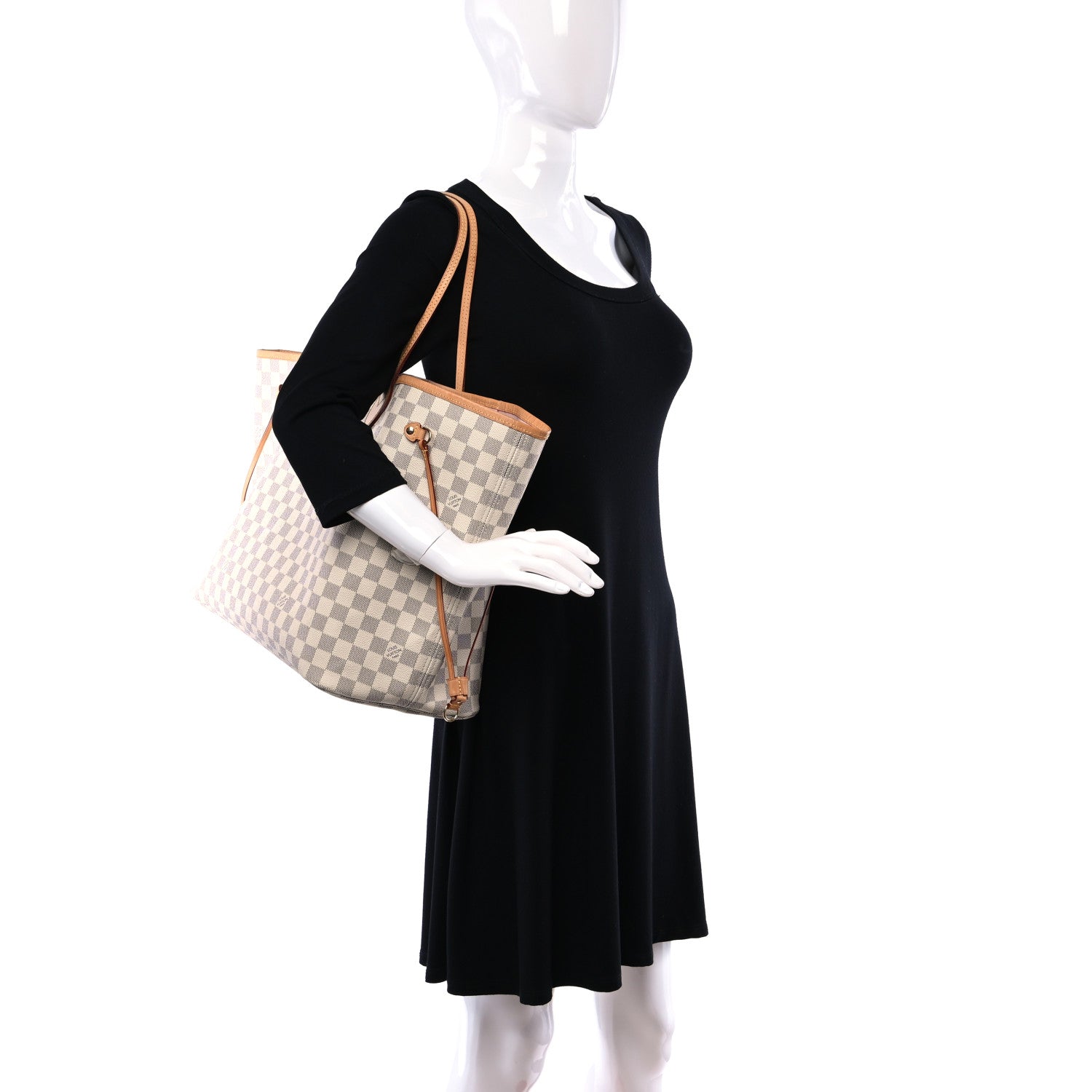 Louis Vuitton Damier Azur Neo Neverfull GM Rose Ballerine 2 of 11