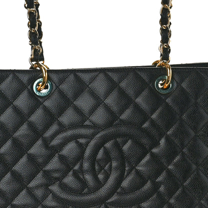Chanel Caviar Quilted XL Grand Shopping Tote GST Black 8 of 10