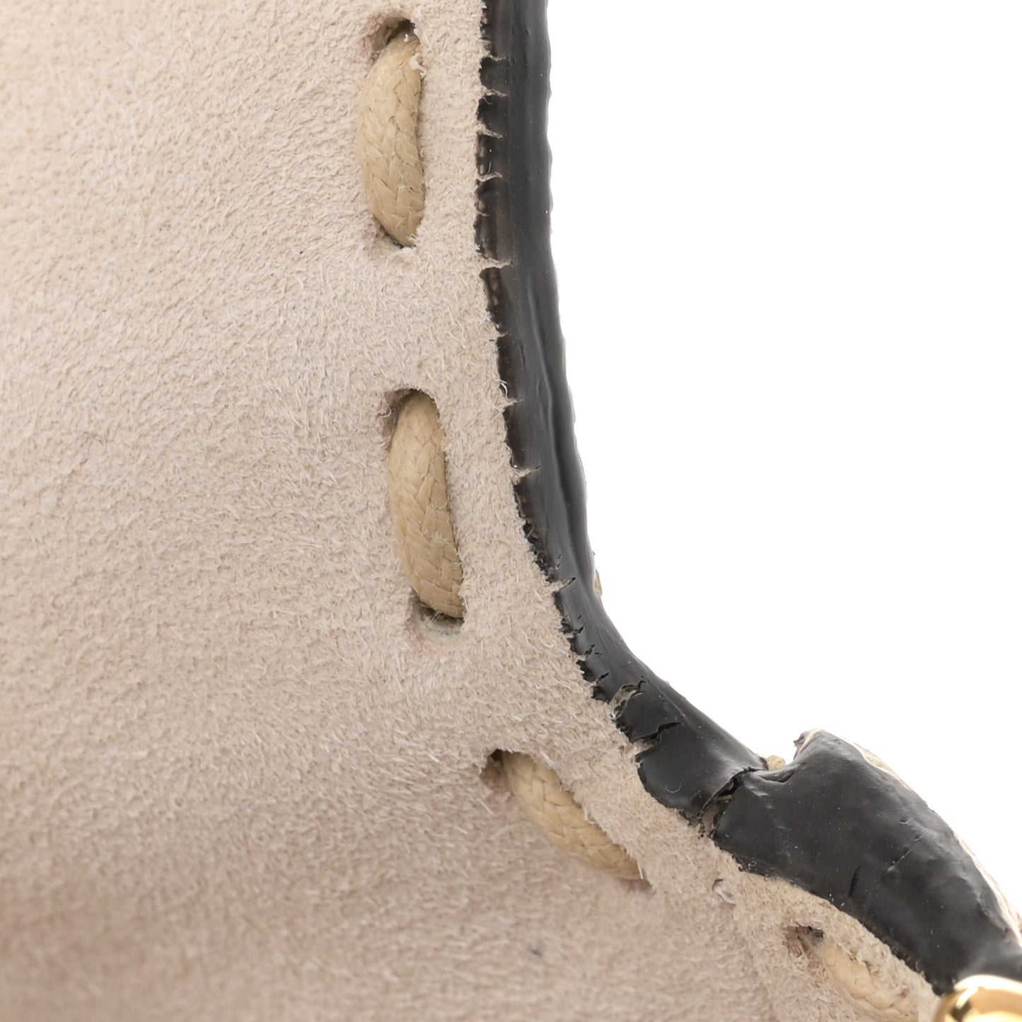 Embroidered Camelia Baguette Latte