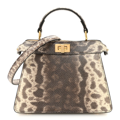 Fendi Lizard Togo Lucido Petite Peekaboo I SEE U Satchel Multicolor 1 of 11