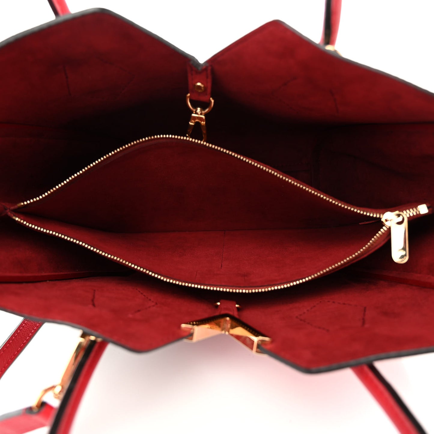 Calfskin Monogram Kimono Tote PM Cherry