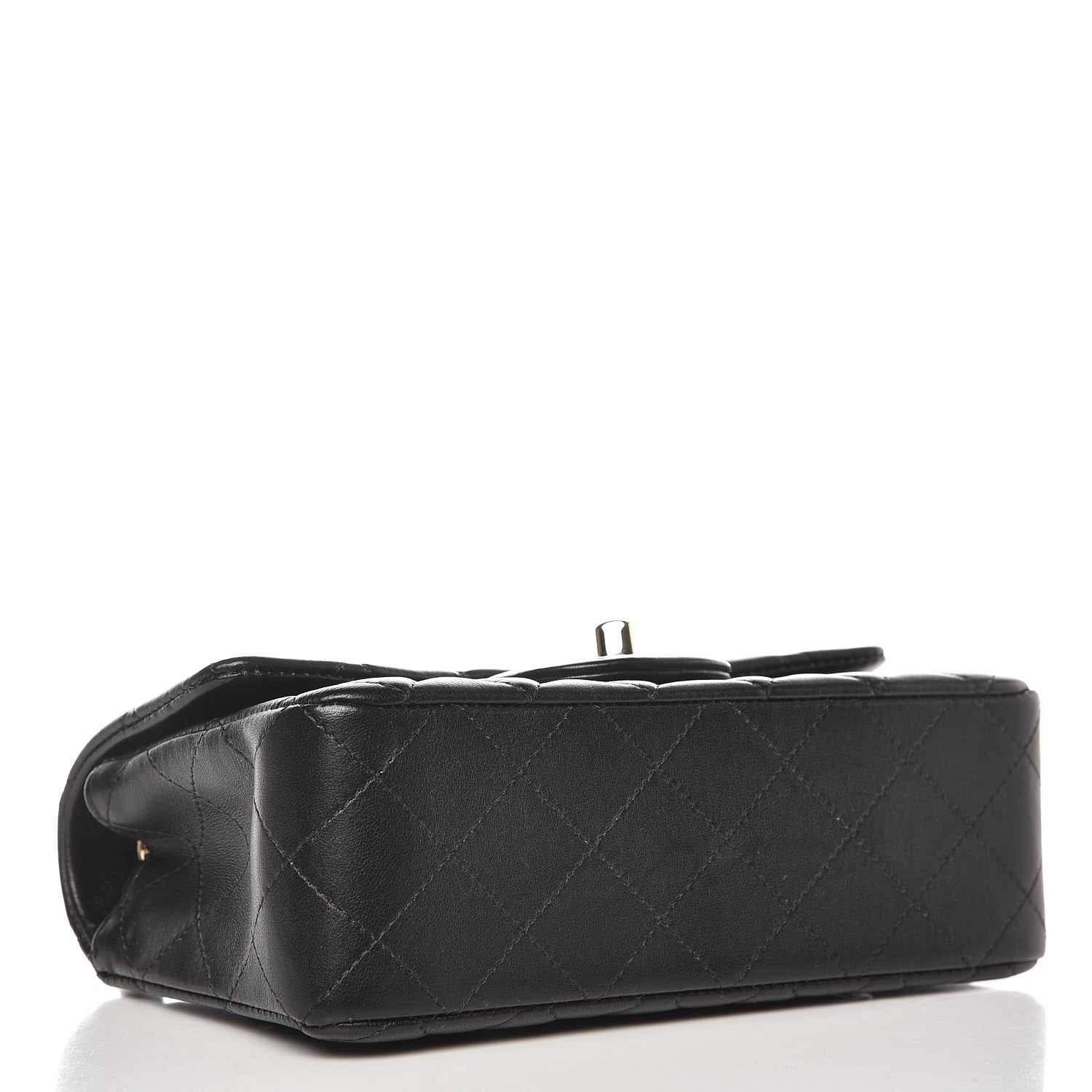 Chanel Lambskin Quilted Mini Rectangular Flap Black 4 of 10
