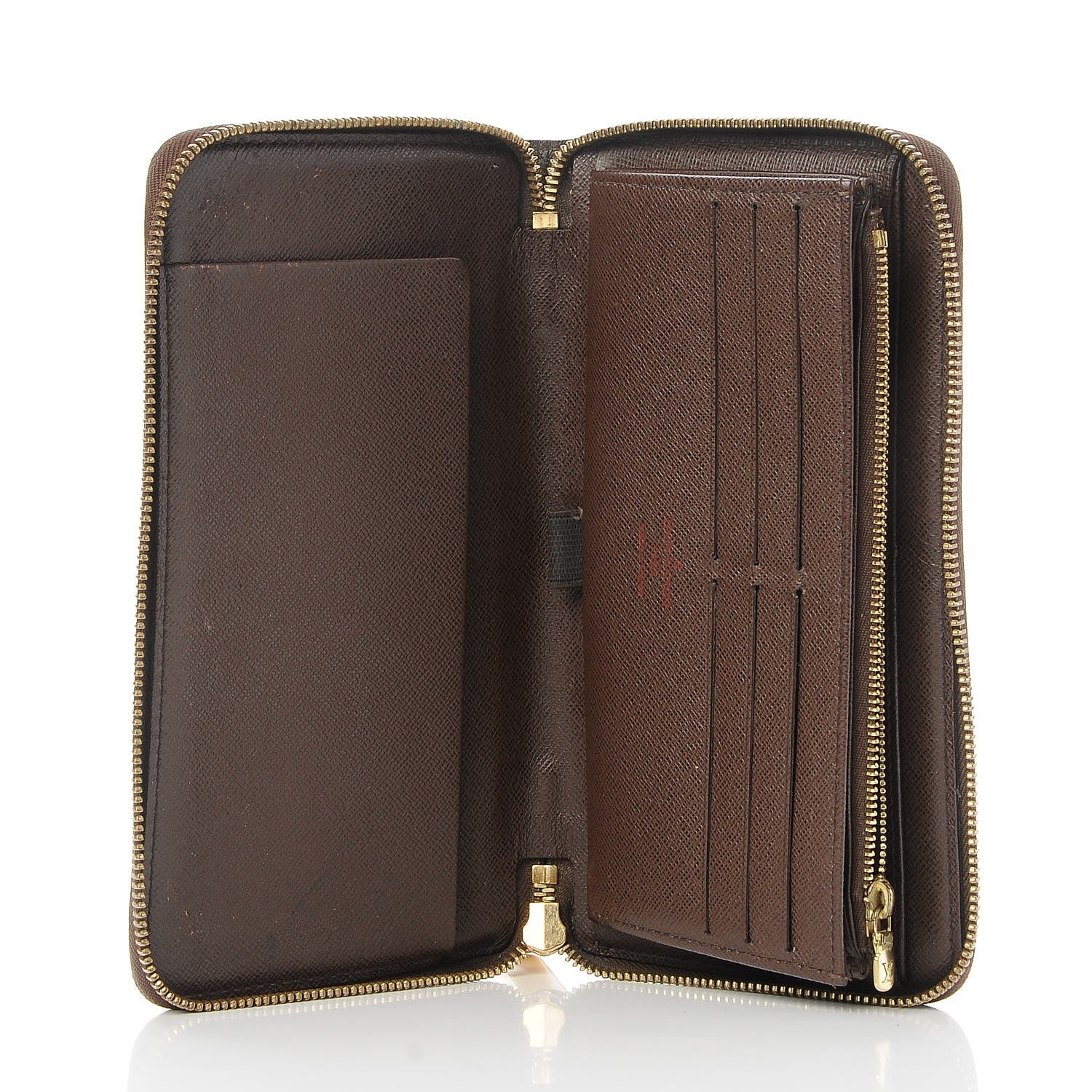 Louis Vuitton Damier Ebene Zippy Organizer Wallet 5 of 9