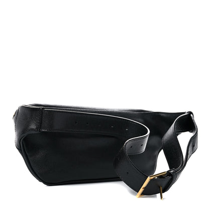 Saint Laurent Grain De Poudre Monogram Belt Bag Black 3 of 13