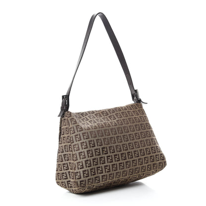Fendi Zucchino Mama Baguette Dark Brown 3 of 11