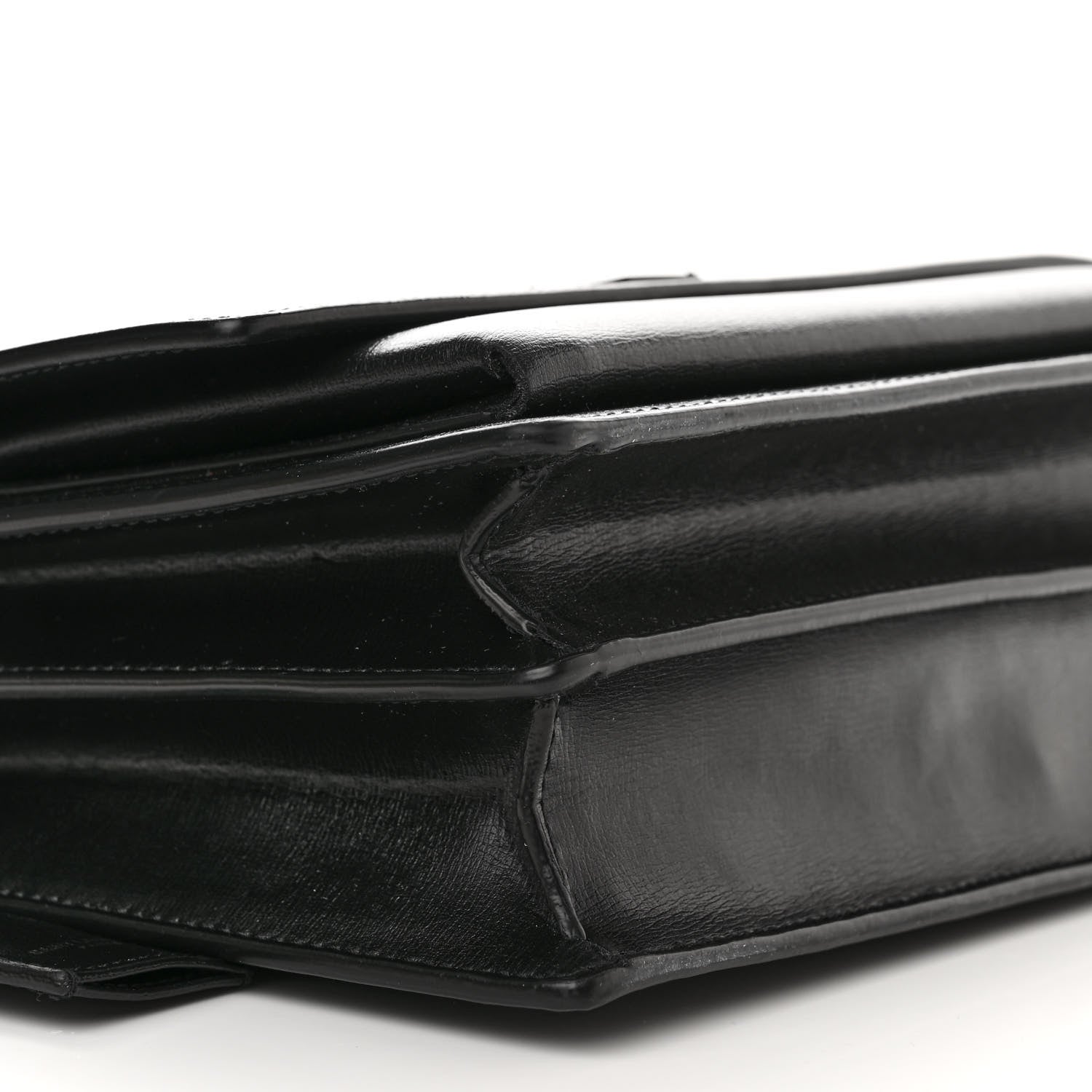 Saint Laurent Calfskin Medium Monogram Monochrome Sunset Black 9 of 13