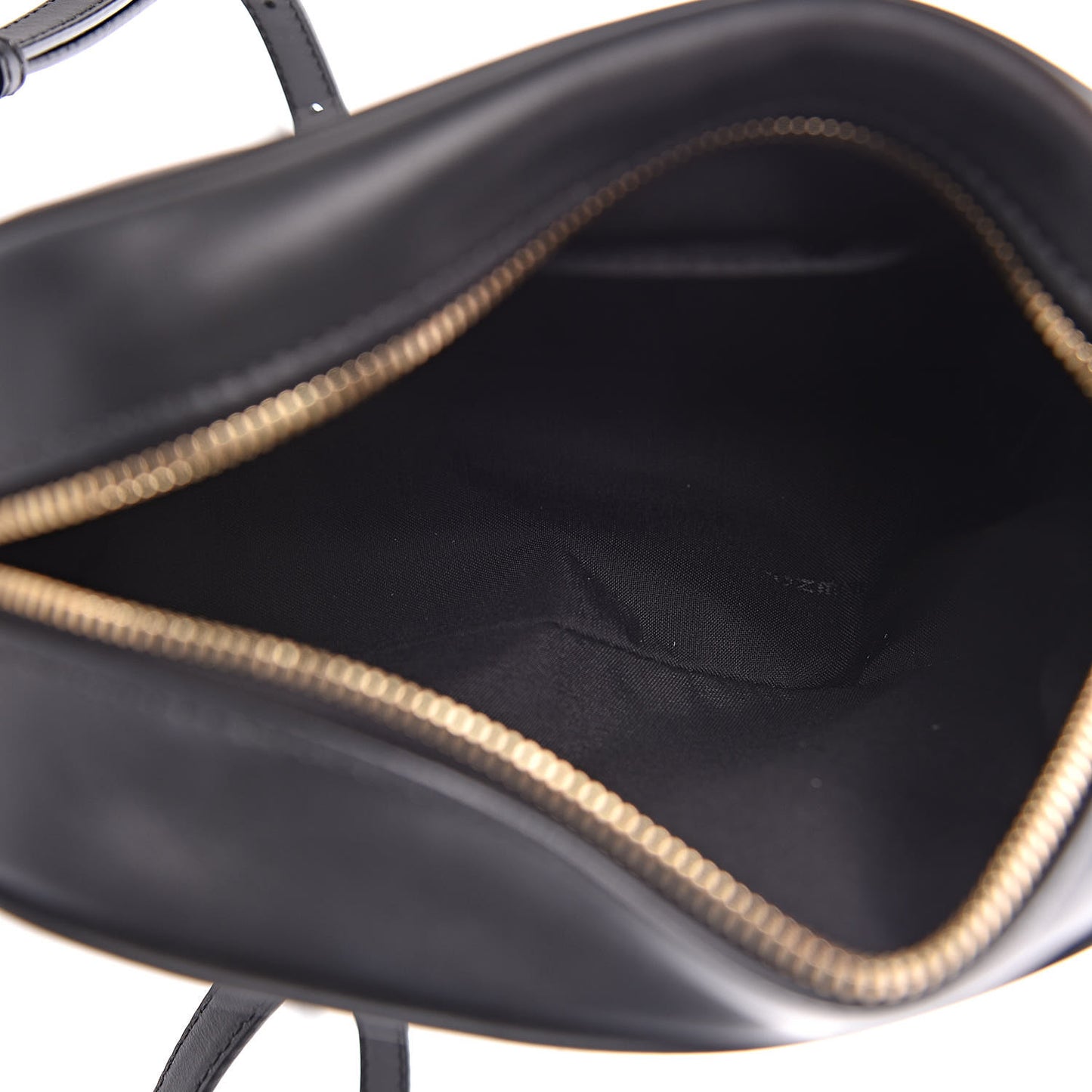 Glazed Fabric Vitello Century FF 1974 Stamp Patch Camera Case Mogano Panna Black