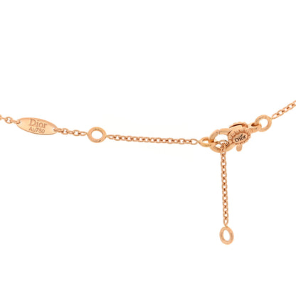 Christian Dior 18K Rose Gold Diamond XS Rose Des Vents Necklace 4 of 4