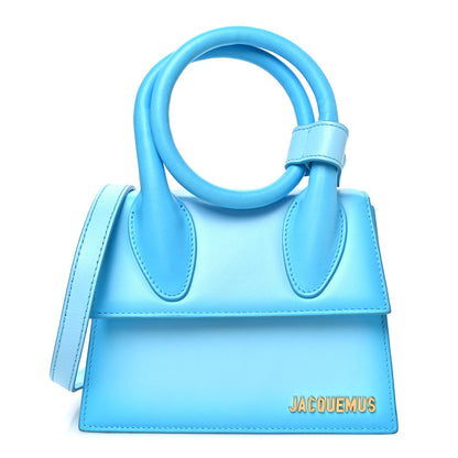 Jacquemus Smooth Calfskin Le Chiquito Noeud Blue 1 of 9