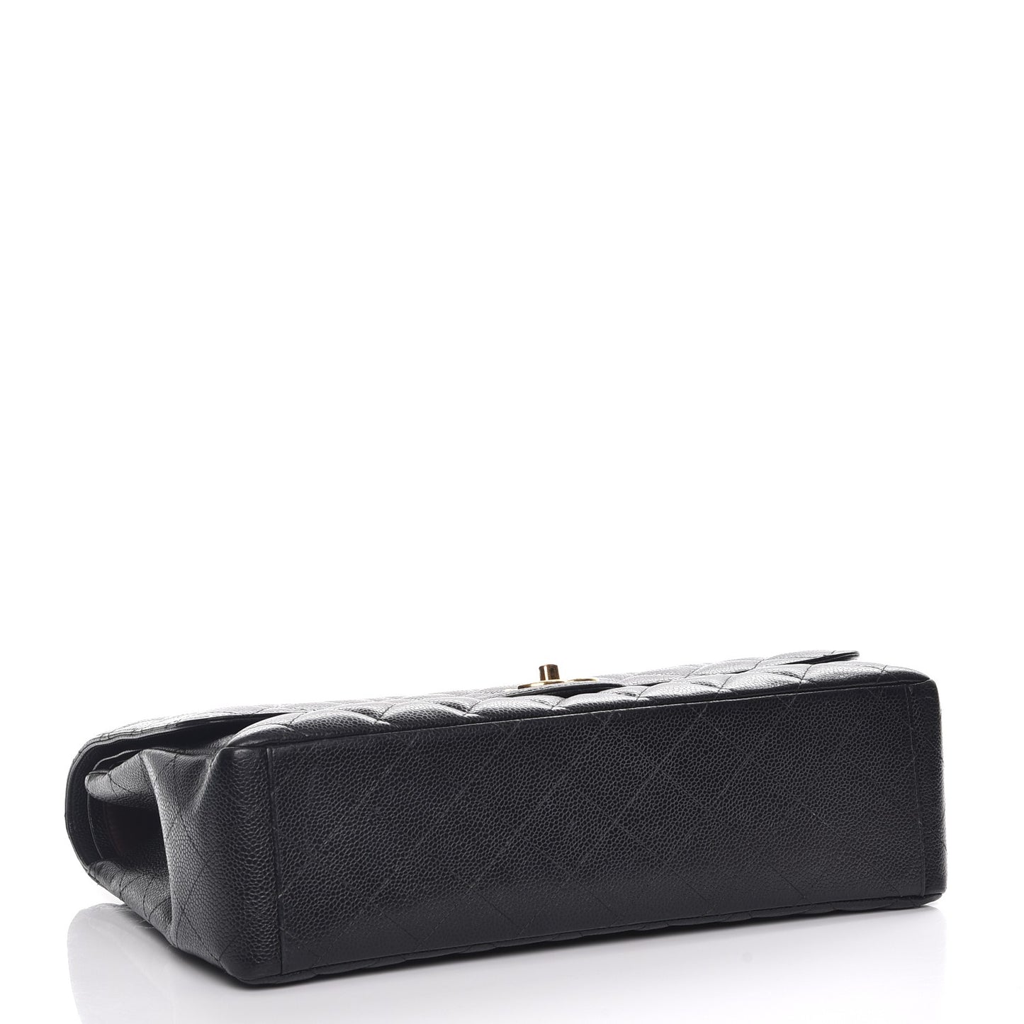 Caviar Quilted Maxi Double Flap Black