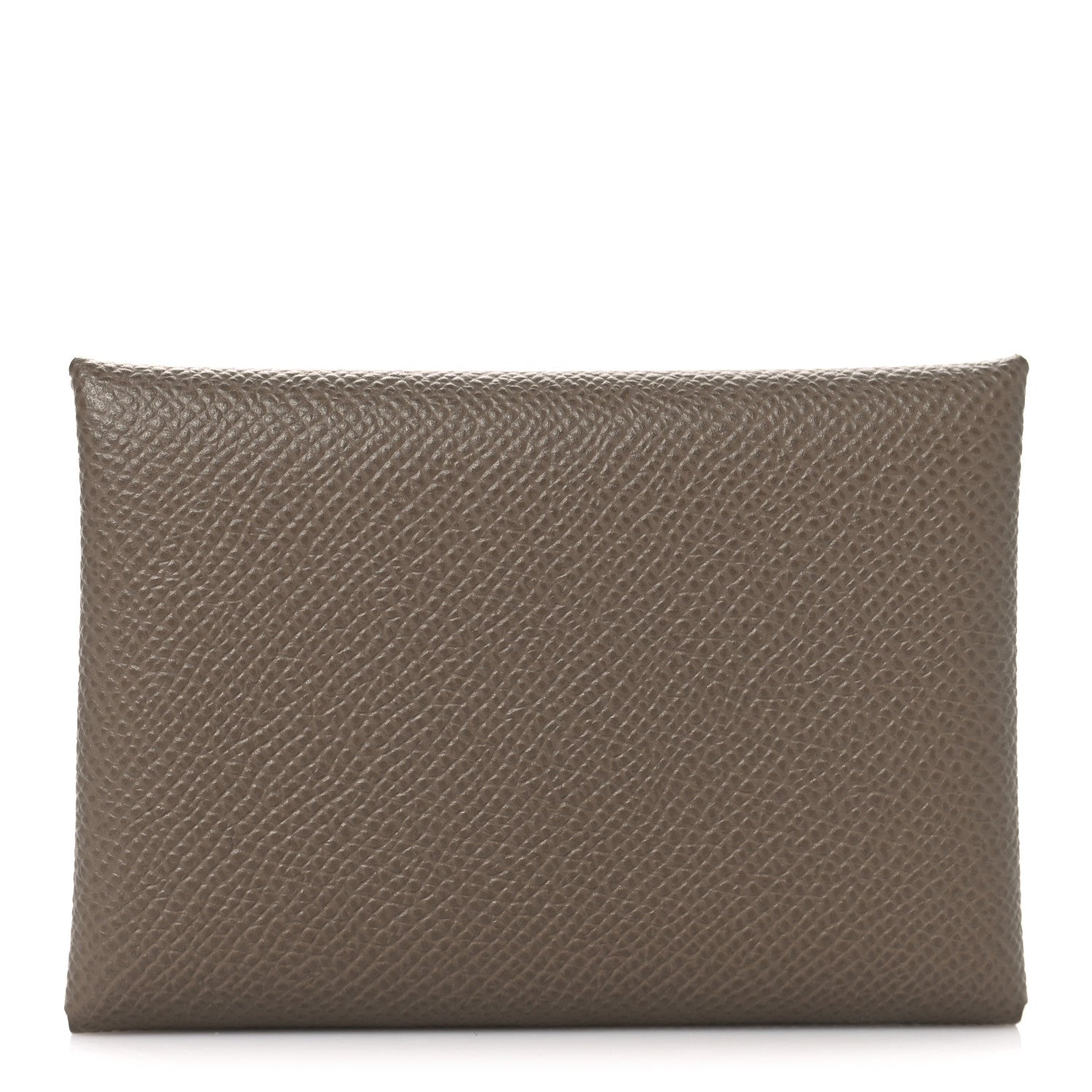 Hermes Epsom Calvi Duo Card Case Etoupe 1 of 7