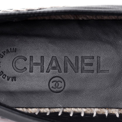Chanel Lambskin CC Espadrilles 39 Navy Blue Dark Grey 8 of 13