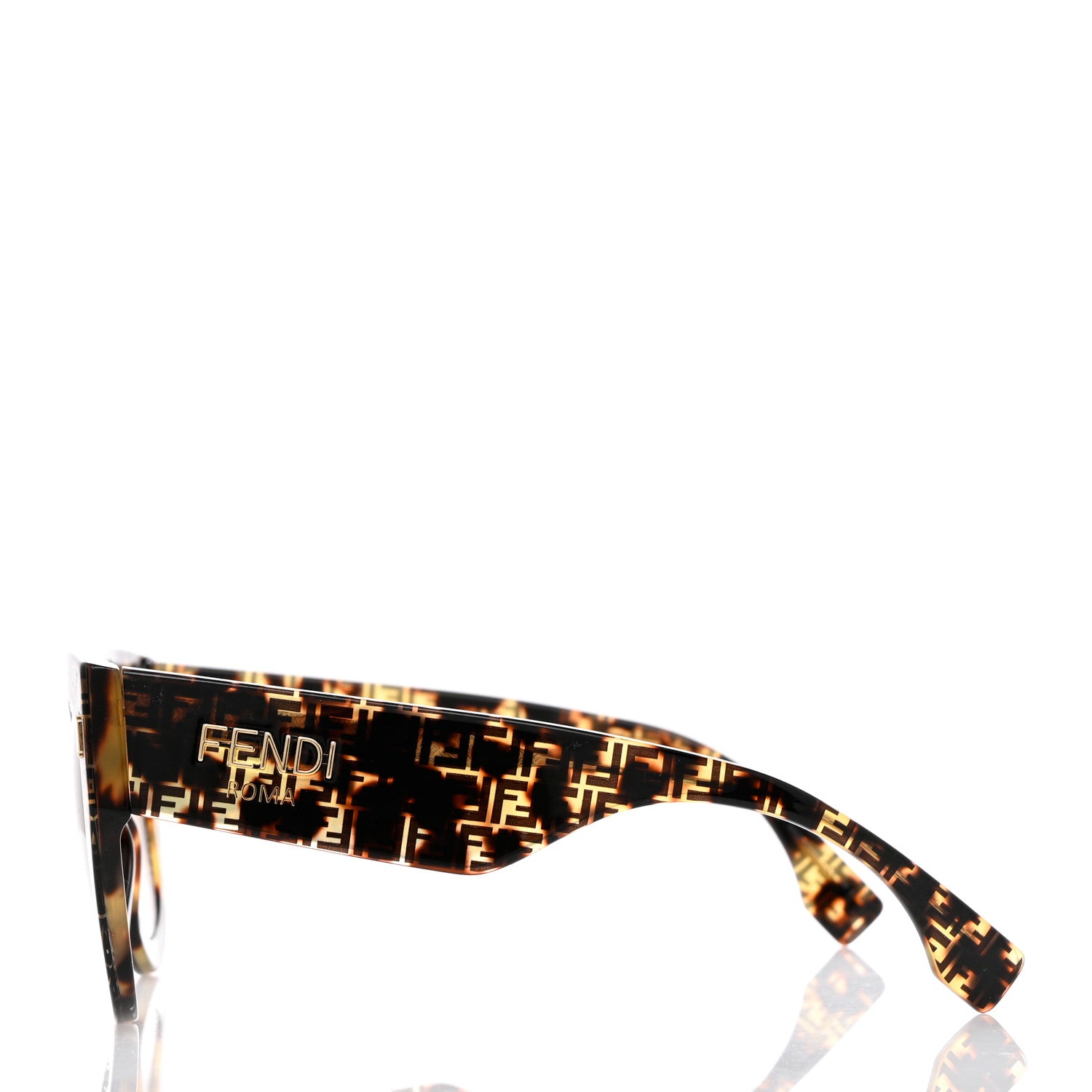 Fendi Acetate Fendi Roma Cat Eye Sunglasses FF 0435/S Havana 3 of 7
