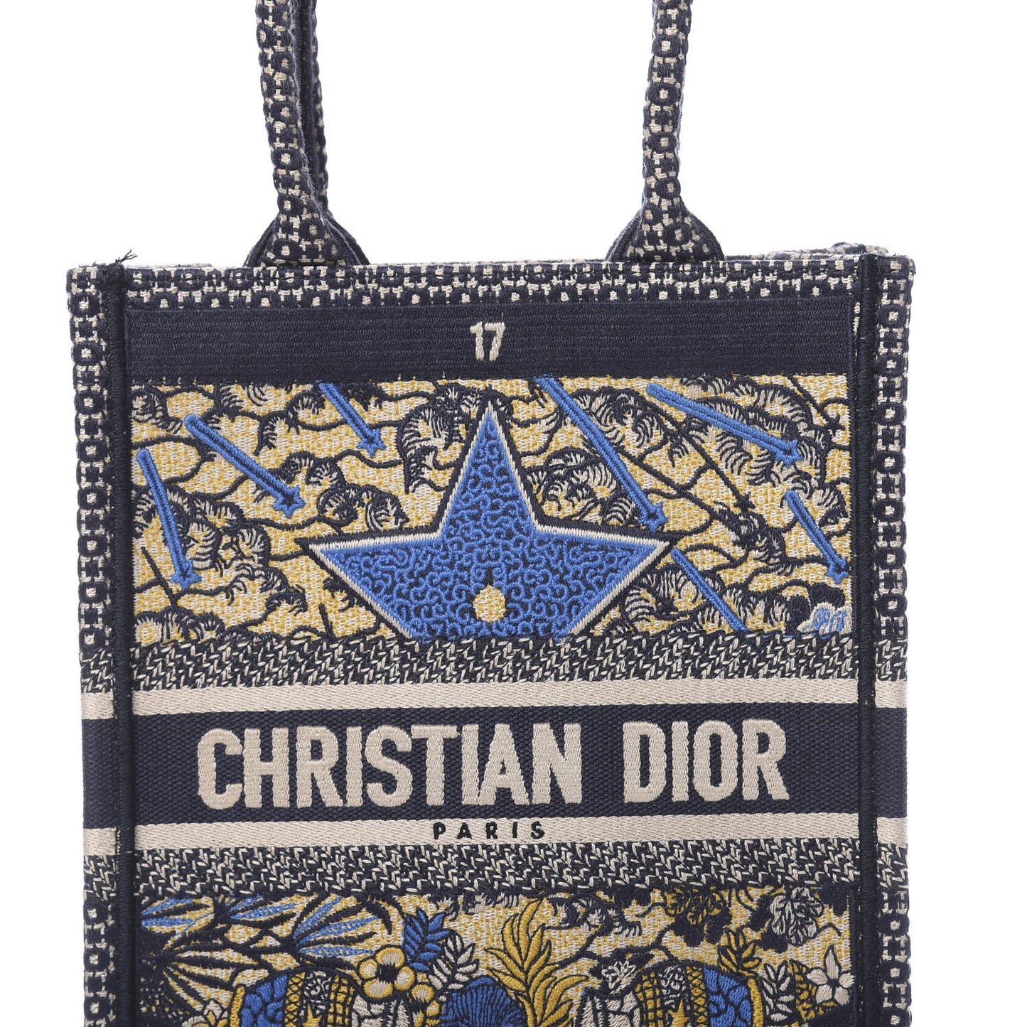 Canvas Embroidered Vertical L'Etoile Book Tote