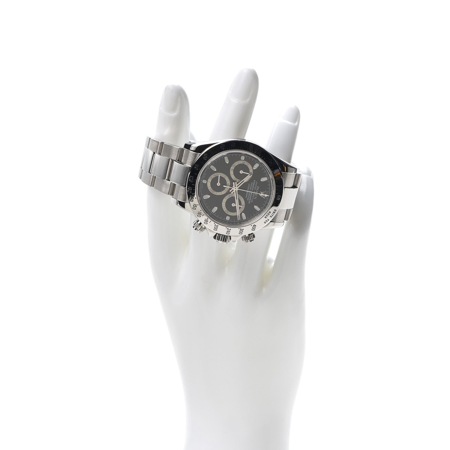Rolex Stainless Steel 40mm Oyster Perpetual Daytona Cosmograph Watch Black 116520 2 of 6