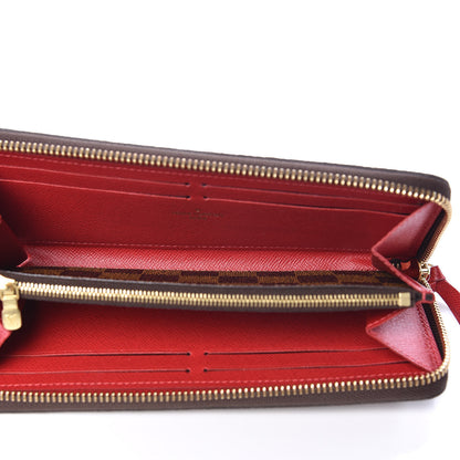 Louis Vuitton Damier Ebene Clemence Wallet Cherry 5 of 8