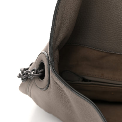 Bottega Veneta Cervo Intrecciato Flap Top Hobo Steel 12 of 16
