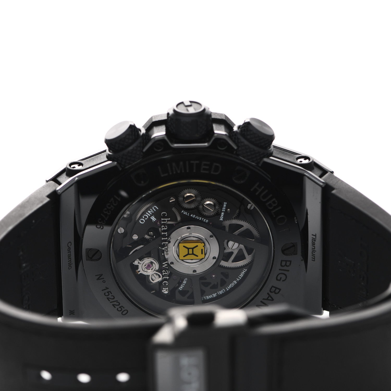 Hublot Titanium Calfskin 45mm Big Bang Unico 'Depeche Mode' Limited Edition Watch Black 411.CX.1114.VR.DPM17 4 of 6