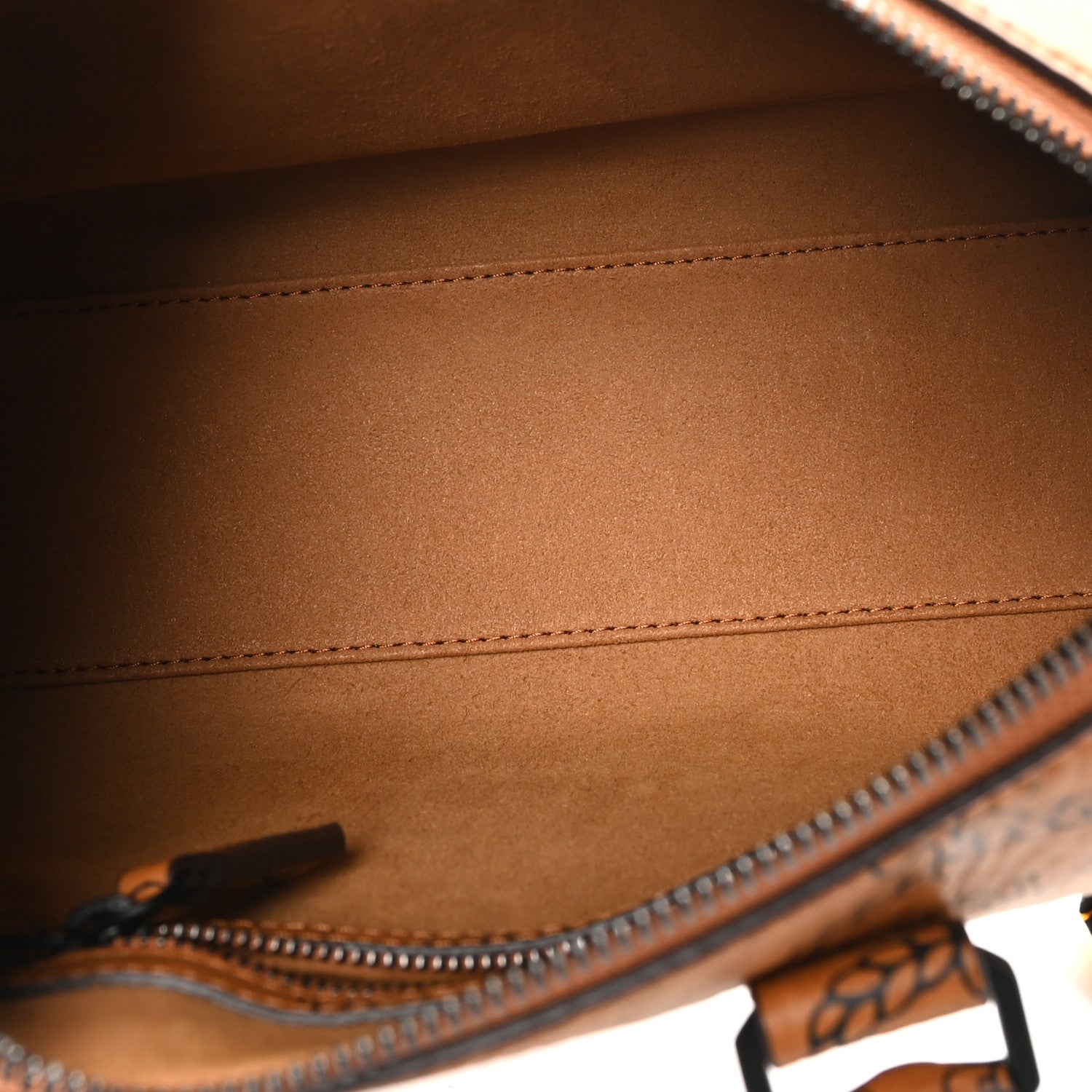 MCM Maxi Visetos Small Aren Boston Bag Cognac 5 of 9