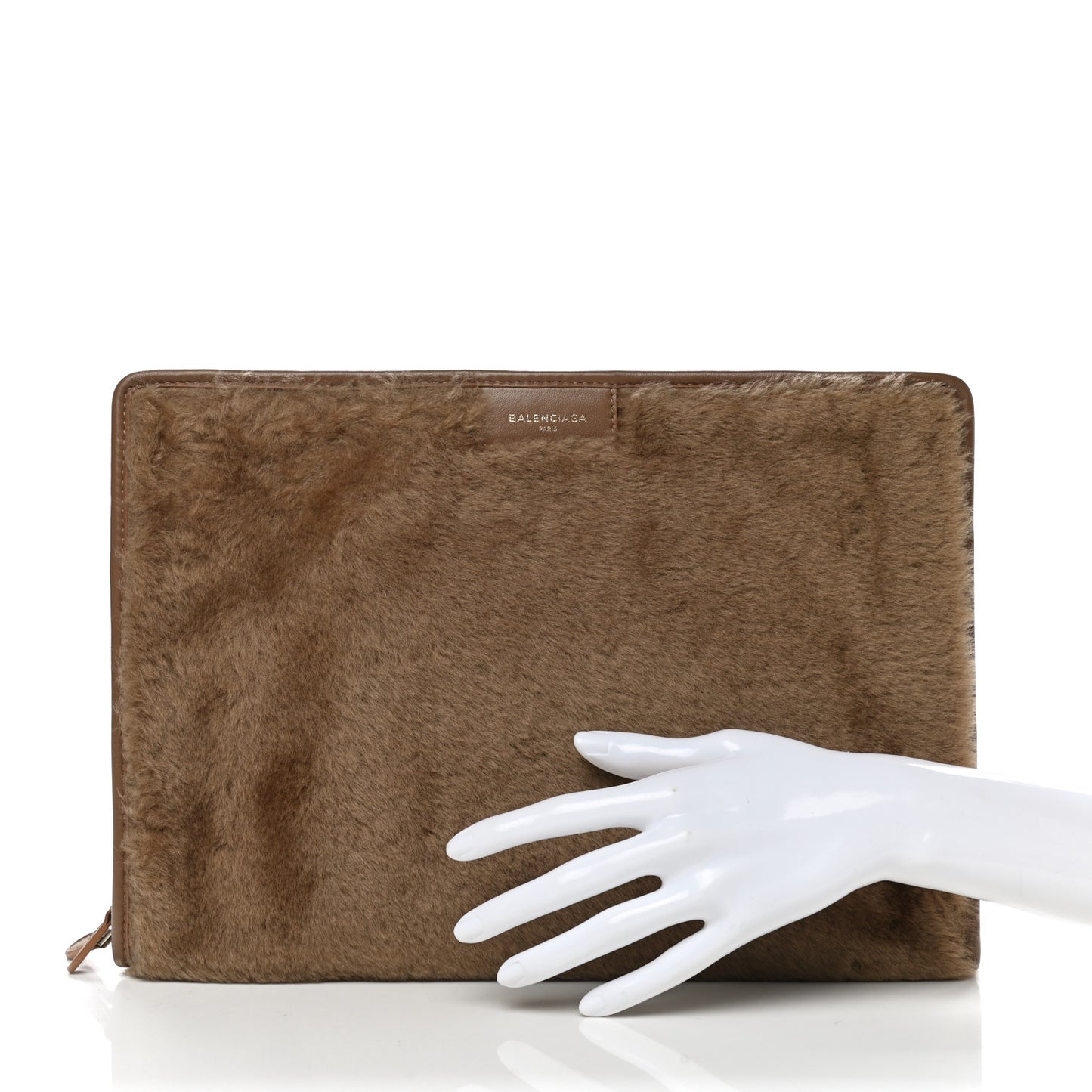 Shearling Bazar Pouch Beige