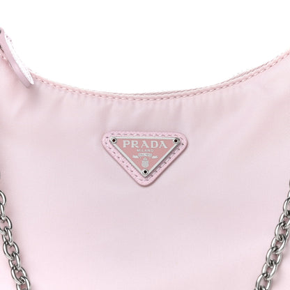 Prada Nylon Re-Edition 2005 Shoulder Bag Alabastro 6 of 11